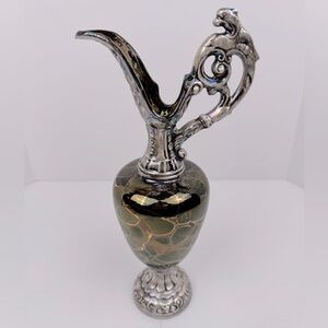 Vintage Arnels Bohemian Porcelain Jug Vase Pitcher Decor Centerpiece Marked READ